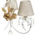 Lustre 3L Imperial Flor Dourada Quarto Bebê Infantil