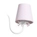 Lustre 3L Pingente Gotinha Rosa Quarto Bebê Infantil Menina