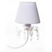 Lustre 3L Primavera Cristais 2 Flores G Branco Quarto Bebê Infantil
