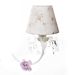 Lustre 3L Primavera Cristais 3 Flores P Rosa Quarto Bebê Infantil