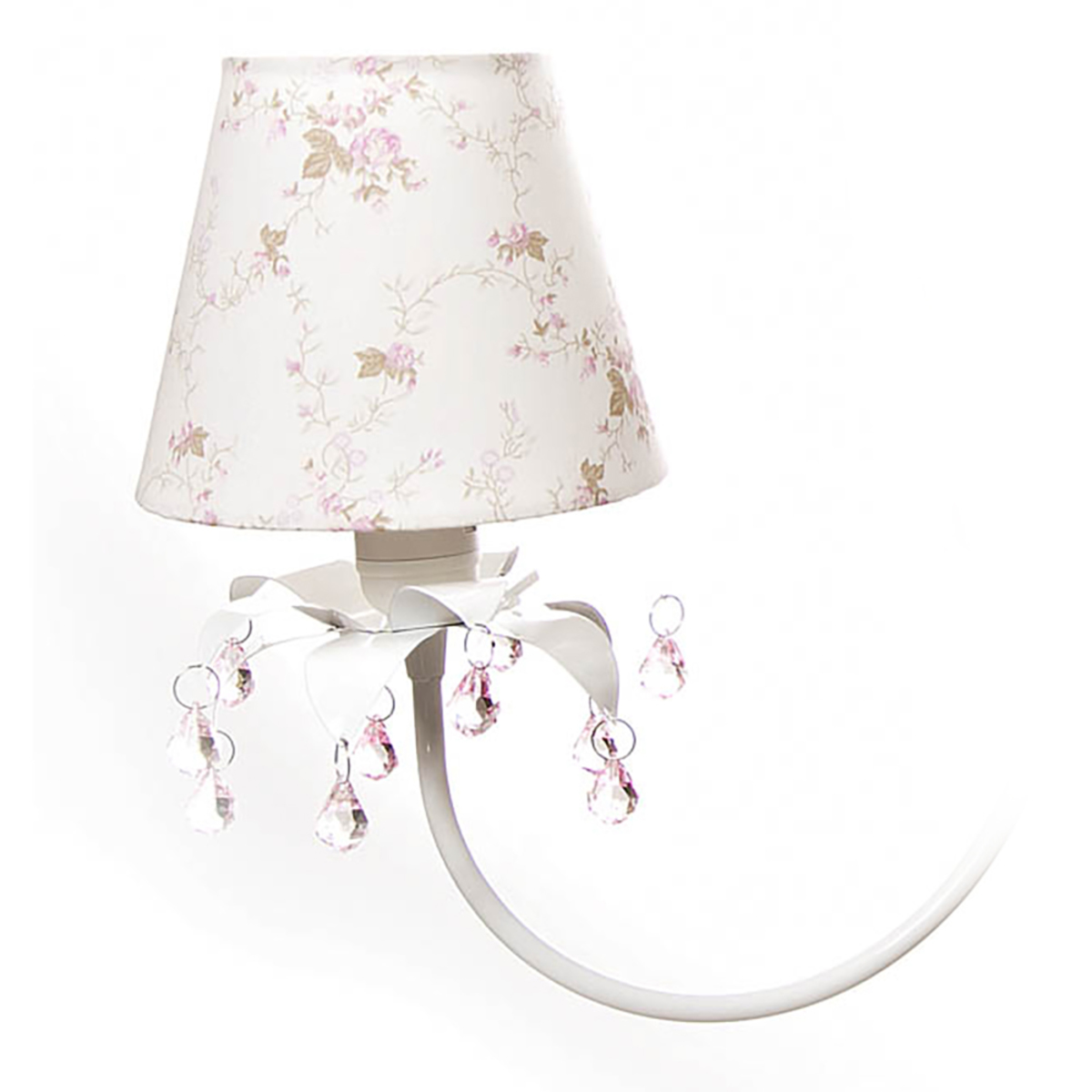 Lustre 3L Primavera Rosa 2 Flores G Quarto Bebê Infantil Menina