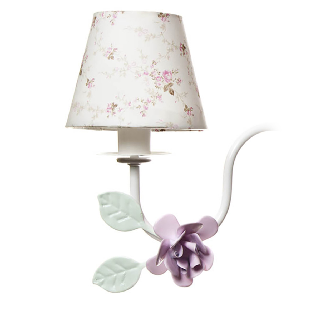 Lustre 3L Simples 3 Flores G Rosa Quarto Bebê Infantil Menina