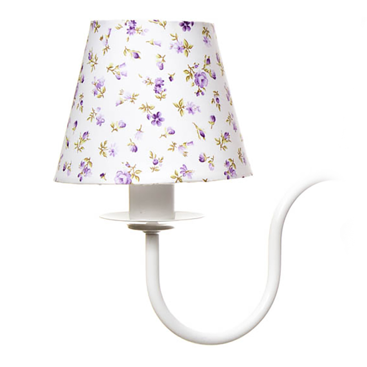 Lustre 3L Simples 3 Flores P Lilás Quarto Bebê Infantil Menina