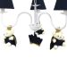 Lustre 3L Simples Com 3 Ursinhos Príncipes Marinho Quarto Bebê Infantil