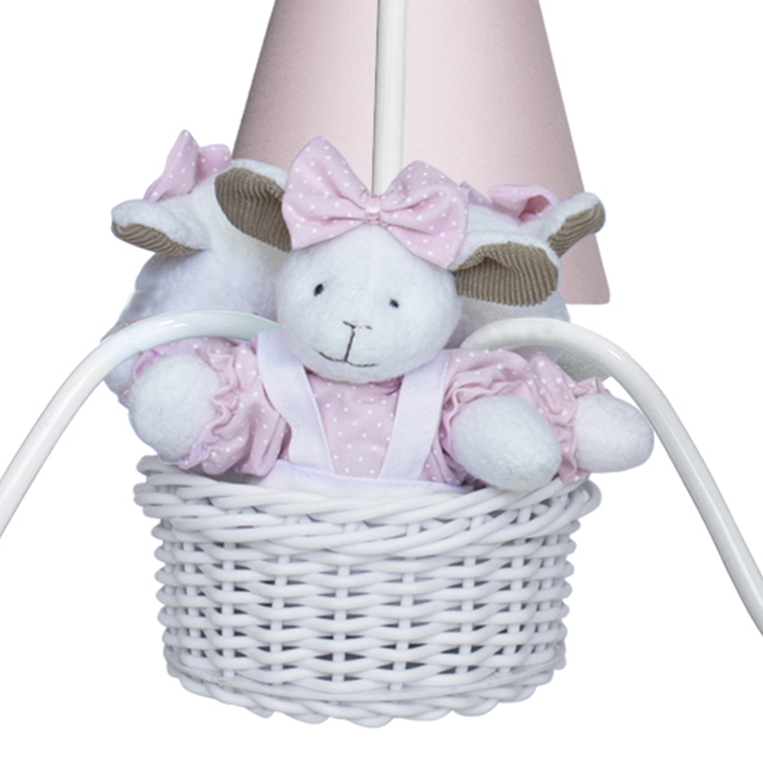 Lustre 3L Toys Ovelha Rosa Quarto Bebê Infantil Menina