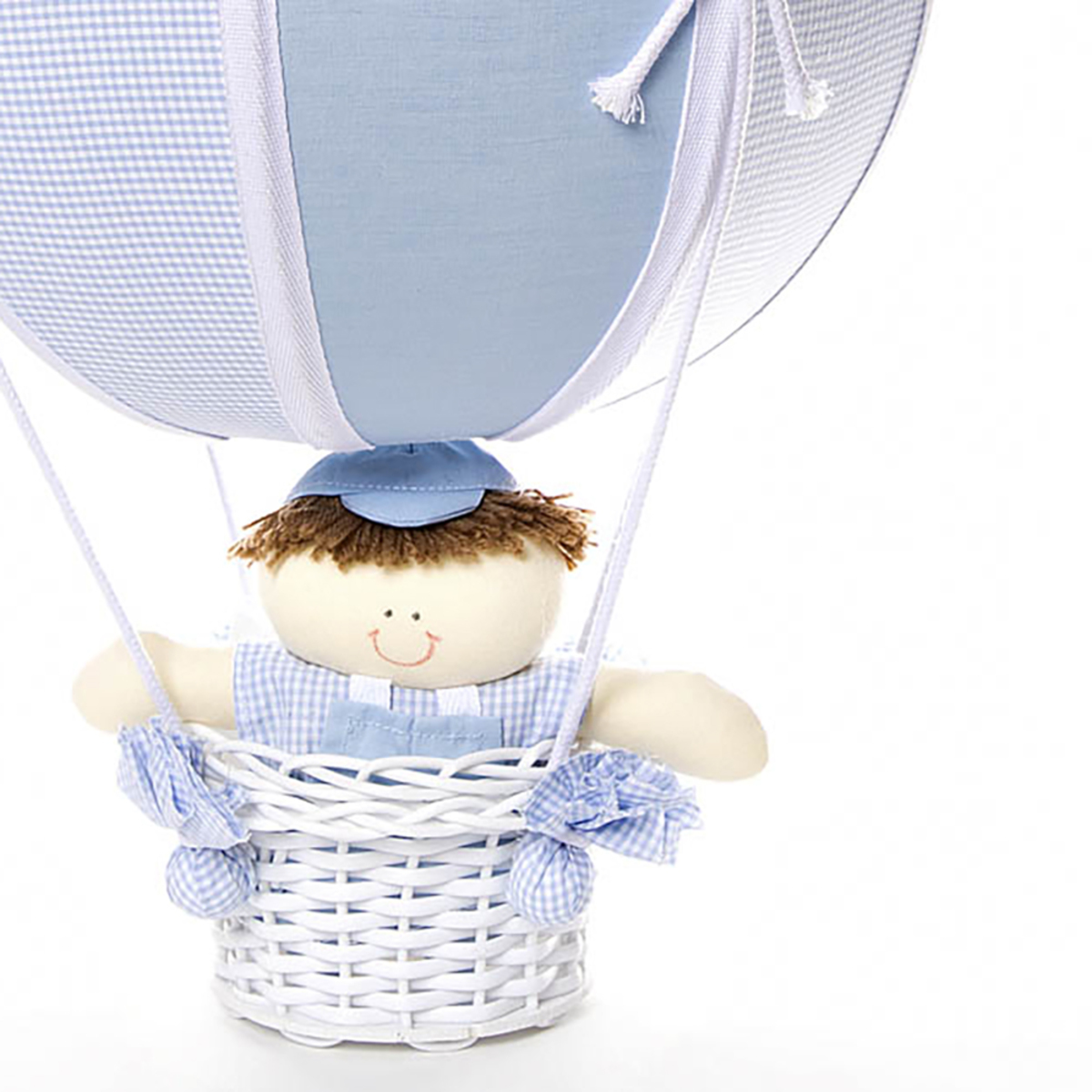Lustre Balão Bolinha Azul Quarto Bebê Infantil