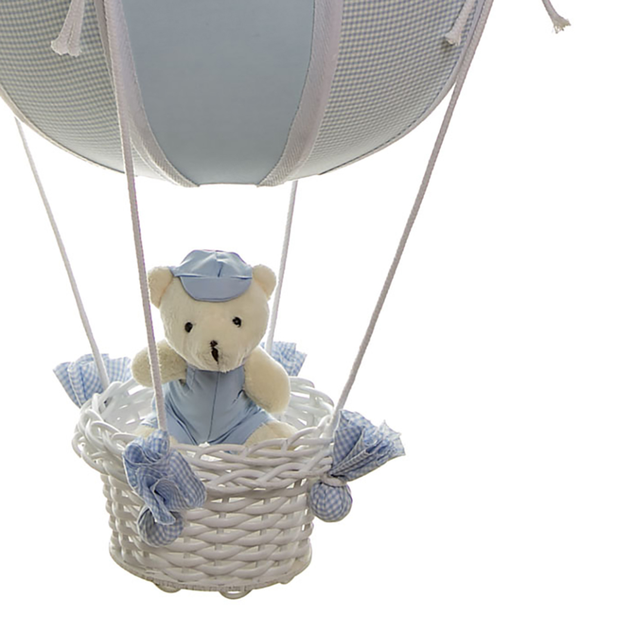 Lustre Balão Bolinha Urso Azul Quarto Bebê Infantil