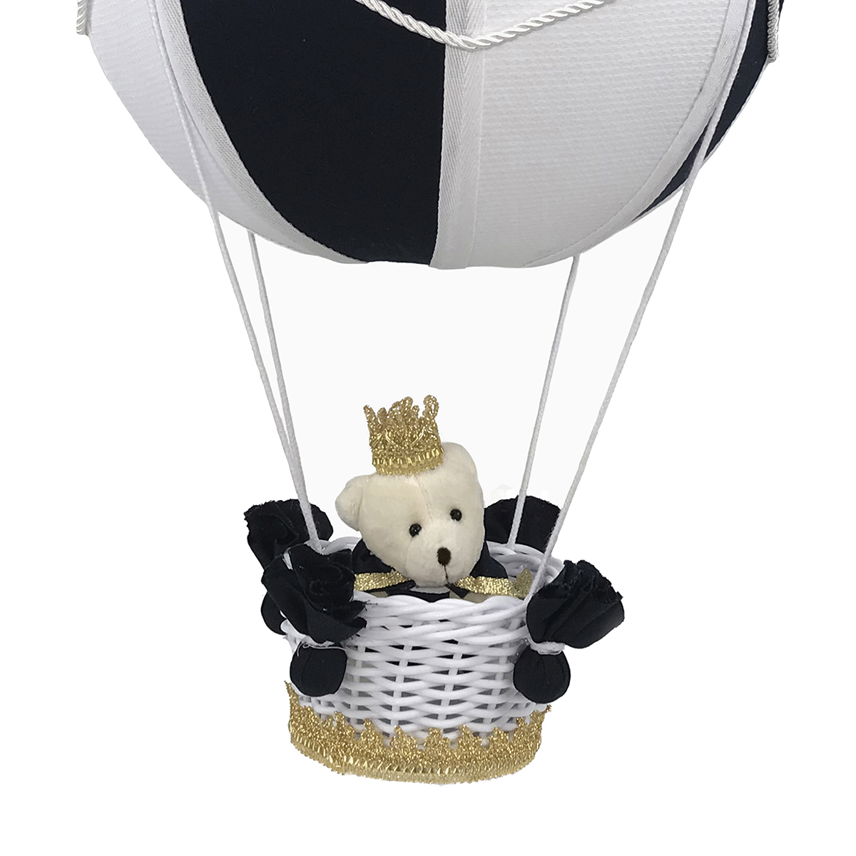 Lustre Balão Bolinha Urso Príncipe Marinho Quarto Bebê Infantil Menino