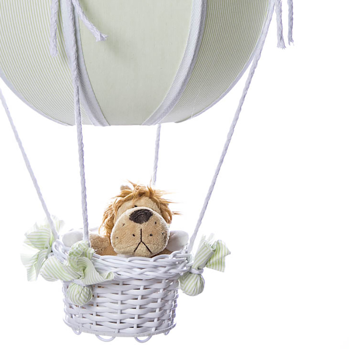 Lustre Balão Bolinha Verde Floresta Quarto Bebê Infantil Menino