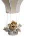 Lustre Balão Cintura Floresta Bege Quarto Bebê Infantil Menina Menino