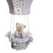 Lustre Balão Cintura Ursa Lilás Quarto Bebê Infantil Menina