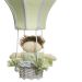 Lustre Balão Cintura Verde Quarto Bebê Infantil Menino