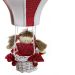 Lustre Balão Cintura Vermelho Quarto Bebê Infantil Menina