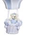 Lustre Balão G Azul Com Ursinho Quarto Bebê Infantil
