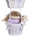 Lustre Balão G Lilás Com Boneca Quarto Bebê Infantil