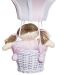 Lustre Balão G Rosa Com Boneca Quarto Bebê Infantil