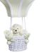 Lustre Balão G Verde Com Ursinho Quarto Bebê Infantil