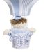 Lustre Balão Grande Azul Com Boneco Quarto Bebê Infantil Menino