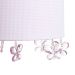 Lustre Tubular Borboleta Rosa Quarto Bebê Infantil