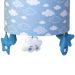 Lustre Tubular Chuva De Amor Azul Quarto Bebê Infantil Menino