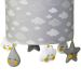 Lustre Tubular Chuva De Amor Cinza Quarto Bebê Infantil Menina Menino
