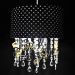 Lustre Tubular Cristais Coroas Douradas Quarto Bebê Infantil Menino