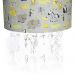 Lustre Tubular Cristais Safári Quarto Bebê Infantil Menino Menina