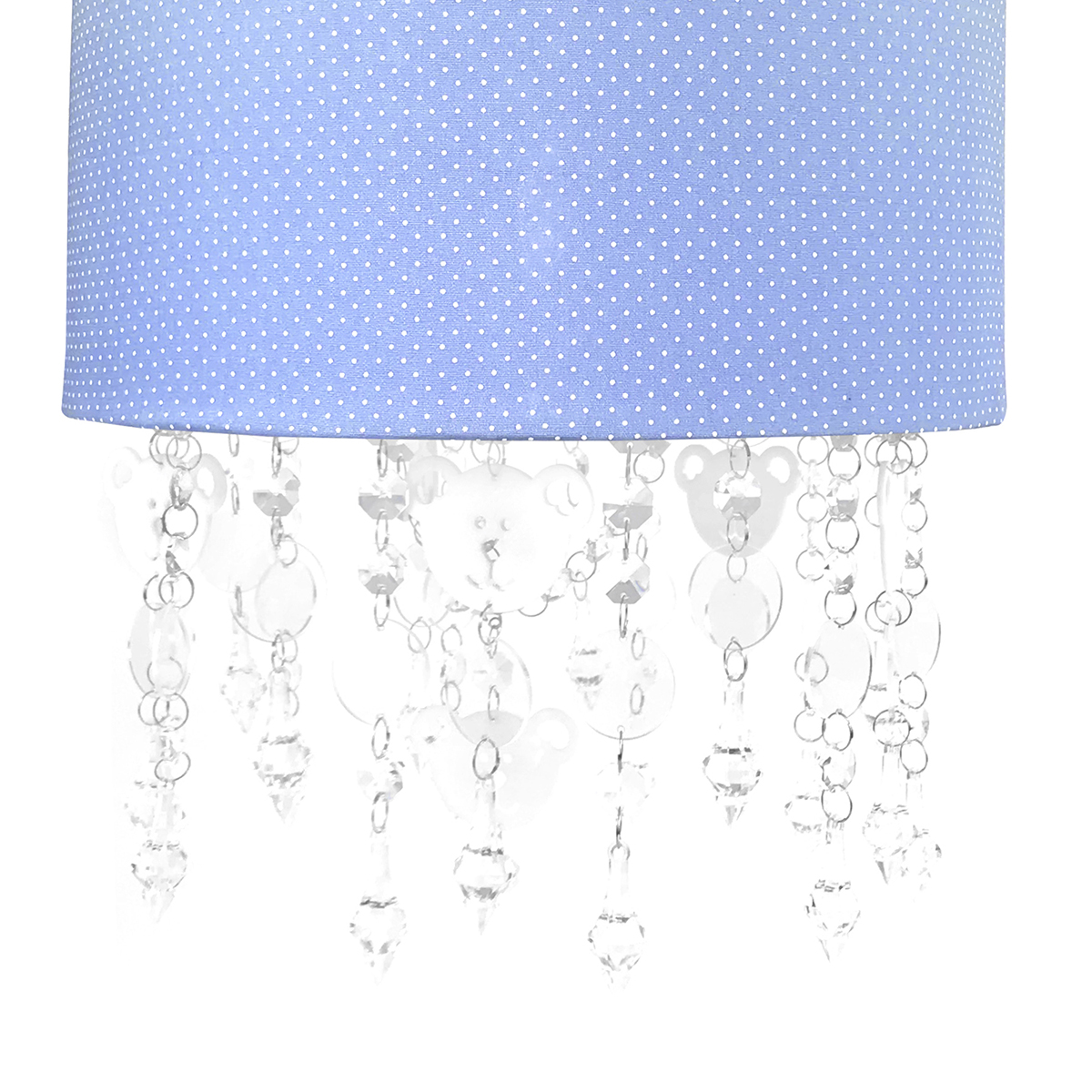 Lustre Tubular Cristais Ursinhos Quarto Bebê Infantil Menino