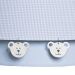 Lustre Tubular Duplo Azul Ursinhos Quarto Bebê Infantil