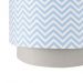 Lustre Tubular Duplo Chevron Azul Quarto Bebê Infantil Menino