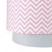 Lustre Tubular Duplo Chevron Rosa Quarto Bebê Infantil Menina