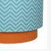 Lustre Tubular Duplo Chevron Turquesa Quarto Bebê Infantil Unissex