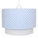 Lustre Tubular Duplo Coroa Azul Quarto Bebê Infantil Menino