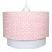 Lustre Tubular Duplo Coroa Rosa Quarto Bebê Infantil Menina
