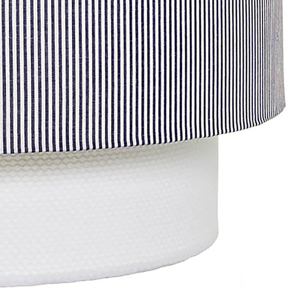 Lustre Tubular Duplo Marinho Branco Quarto Bebê Infantil
