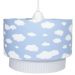 Lustre Tubular Duplo Nuvem Azul Quarto Bebê Infantil Menino