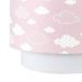 Lustre Tubular Duplo Nuvem Chevron Rosa Quarto Bebê Infantil Menina