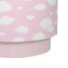 Lustre Tubular Duplo Nuvem Rosa Quarto Bebê Infantil Menina