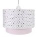 Lustre Tubular Duplo Triângulos Rosa Quarto Bebê Infantil Menina