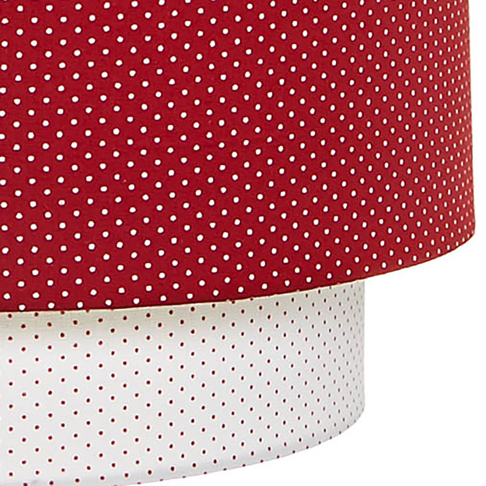 Lustre Tubular Duplo Vermelho Quarto Bebê Infantil