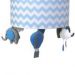 Lustre Tubular Elefante Azul Quarto Bebê Infantil Menino