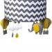 Lustre Tubular Elefante Cinza Quarto Bebê Infantil Menina Menino