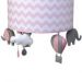 Lustre Tubular Elefante Rosa Quarto Bebê Infantil Menina