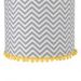 Lustre Tubular Pompom Chevron Cinza Quarto Bebê Infantil Menino Menina