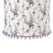 Lustre Tubular Pompom Lilás Provençal Quarto Bebê Infantil Menina