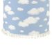 Lustre Tubular Pompom Nuvem Azul Quarto Bebê Infantil Menino