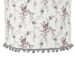 Lustre Tubular Pompom Provençal Cinza Quarto Bebê Infantil Menina