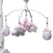 Móbile Musical Chuva De Amor Rosa Quarto Bebê Infantil Menina