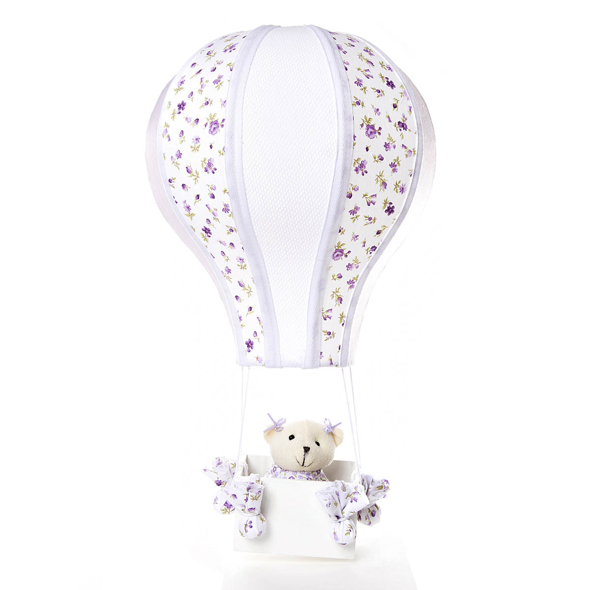 Meio Balão Ursa Lilás Quarto Bebê Infantil