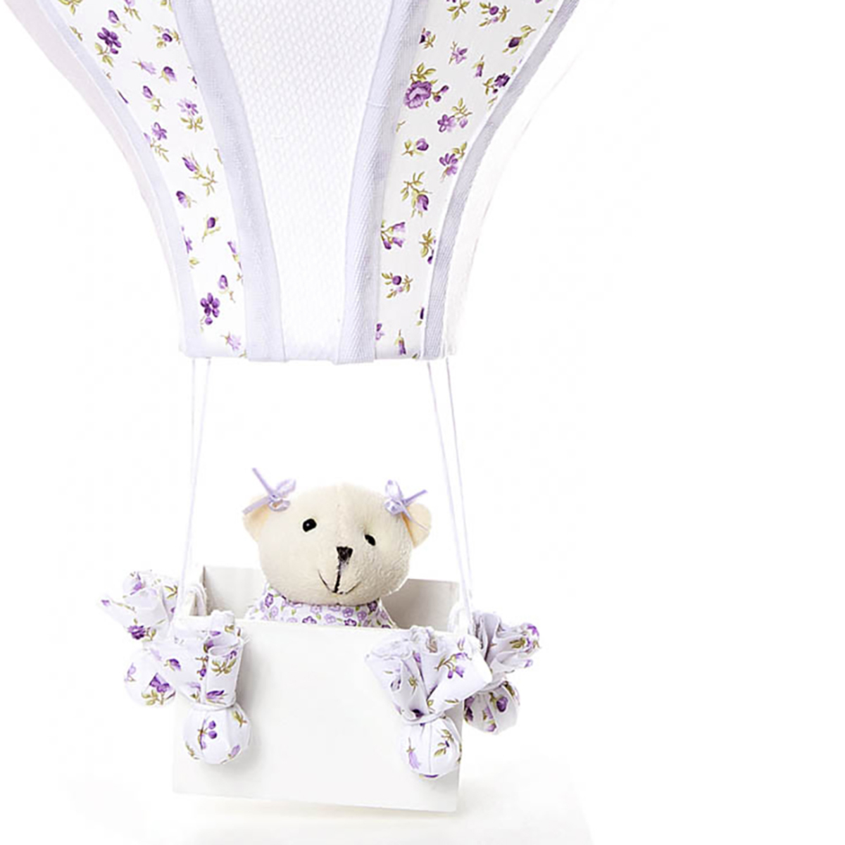 Meio Balão Ursa Lilás Quarto Bebê Infantil